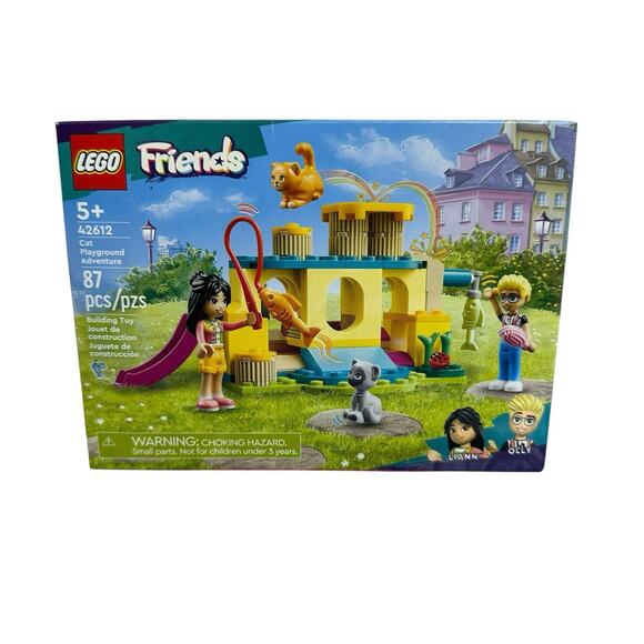 Lego 42612 Friends Cat Playground Adventure Set 87 pieces Liann and Olly Figures - Picture 1 of 5